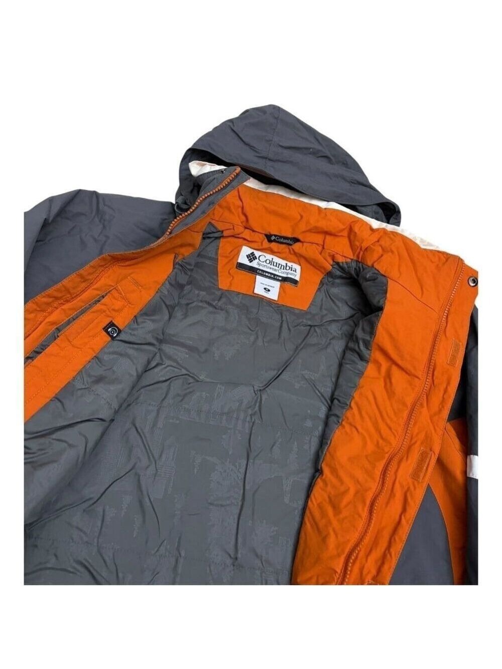 COLUMBIA Waterproof Snowboard Ski Winter Hooded Jacket Coat Mens Medium - Picture 8 of 8